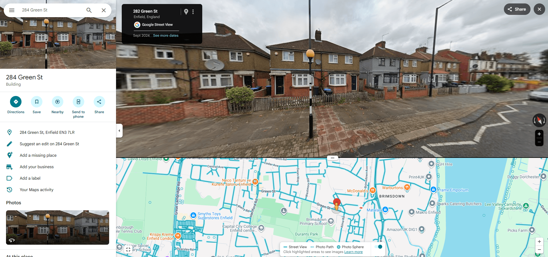 the conjuring house in 284 green street enfield en3 7lr